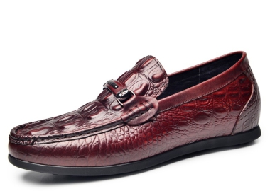 Guciano S840-2 - Màu Nâu đỏ- Giày Lười Phong Cách Thời Thượng, Tăng cao 5,5cm Đà Nẵng 
